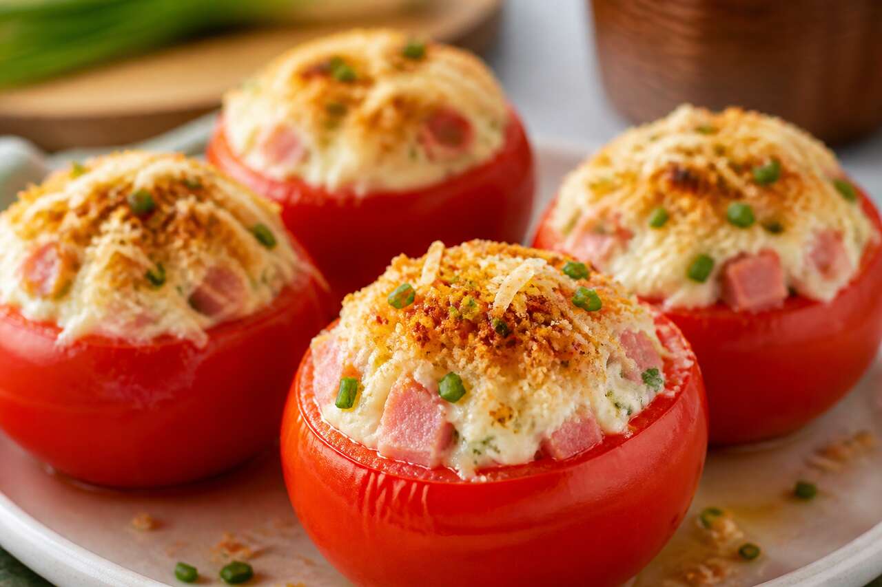 Recette de tomates farcies au St Môret : simple et gourmande