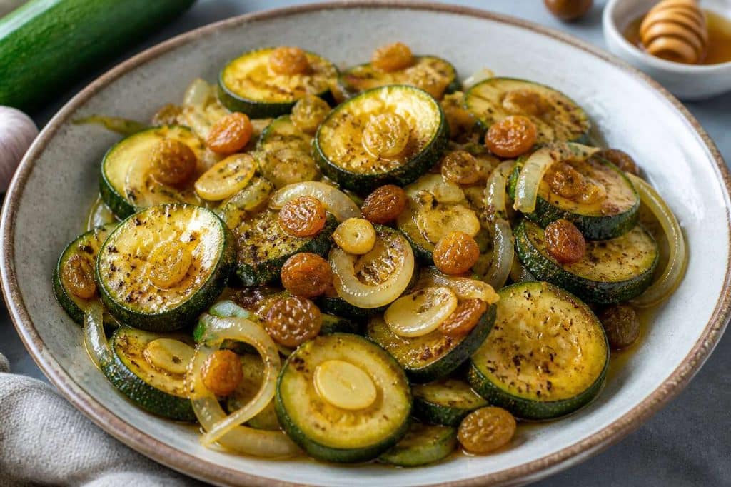 Recette de courgettes au cumin et raisins secs : un accompagnement savoureux