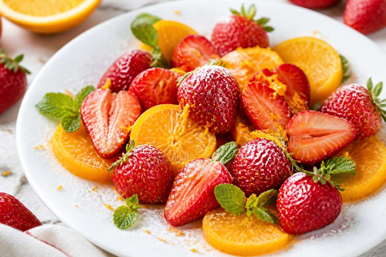 Recette de fraises à l'orange : un dessert frais et fruité