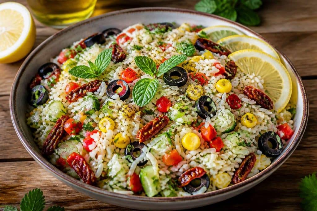 Recette facile de taboulé de riz frais et savoureux