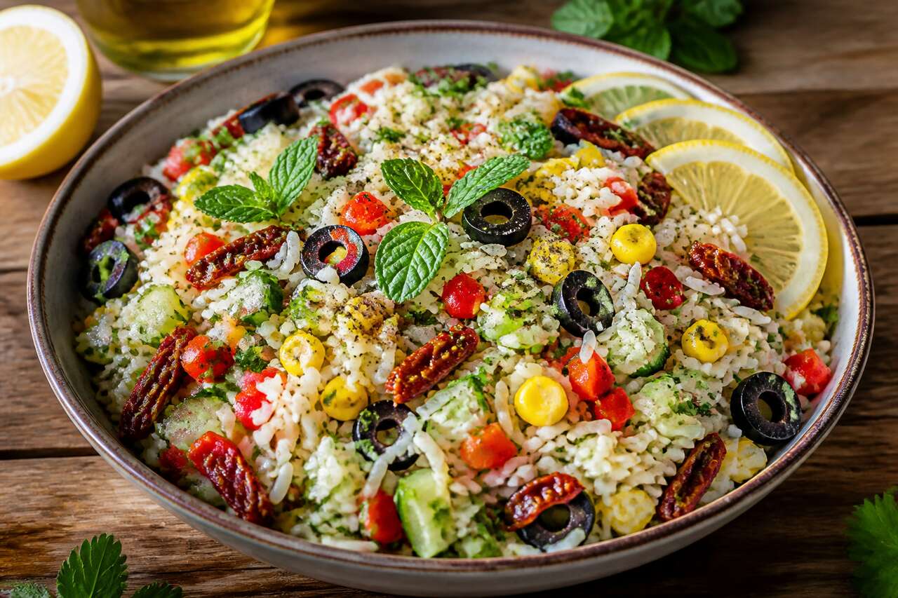 Recette facile de taboulé de riz frais et savoureux