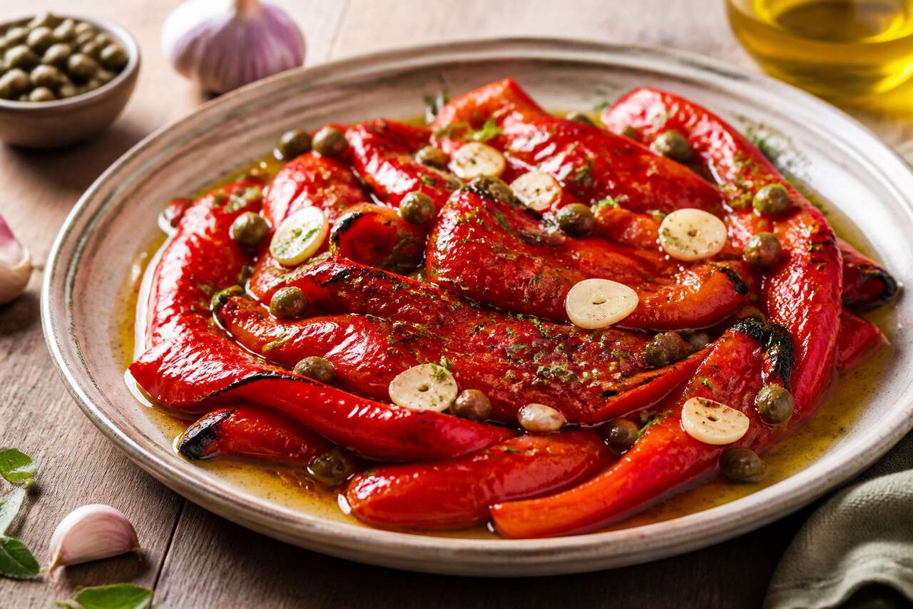 Recette facile de salade de poivrons rouges