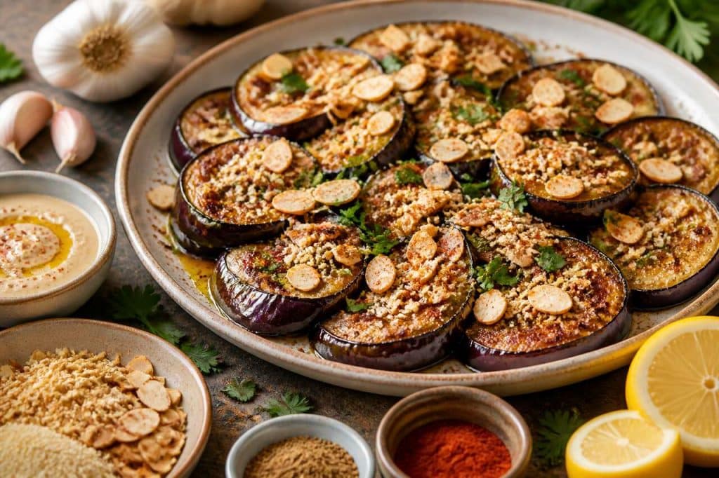 Recette d'aubergines aux amandes : un plat savoureux et croquant