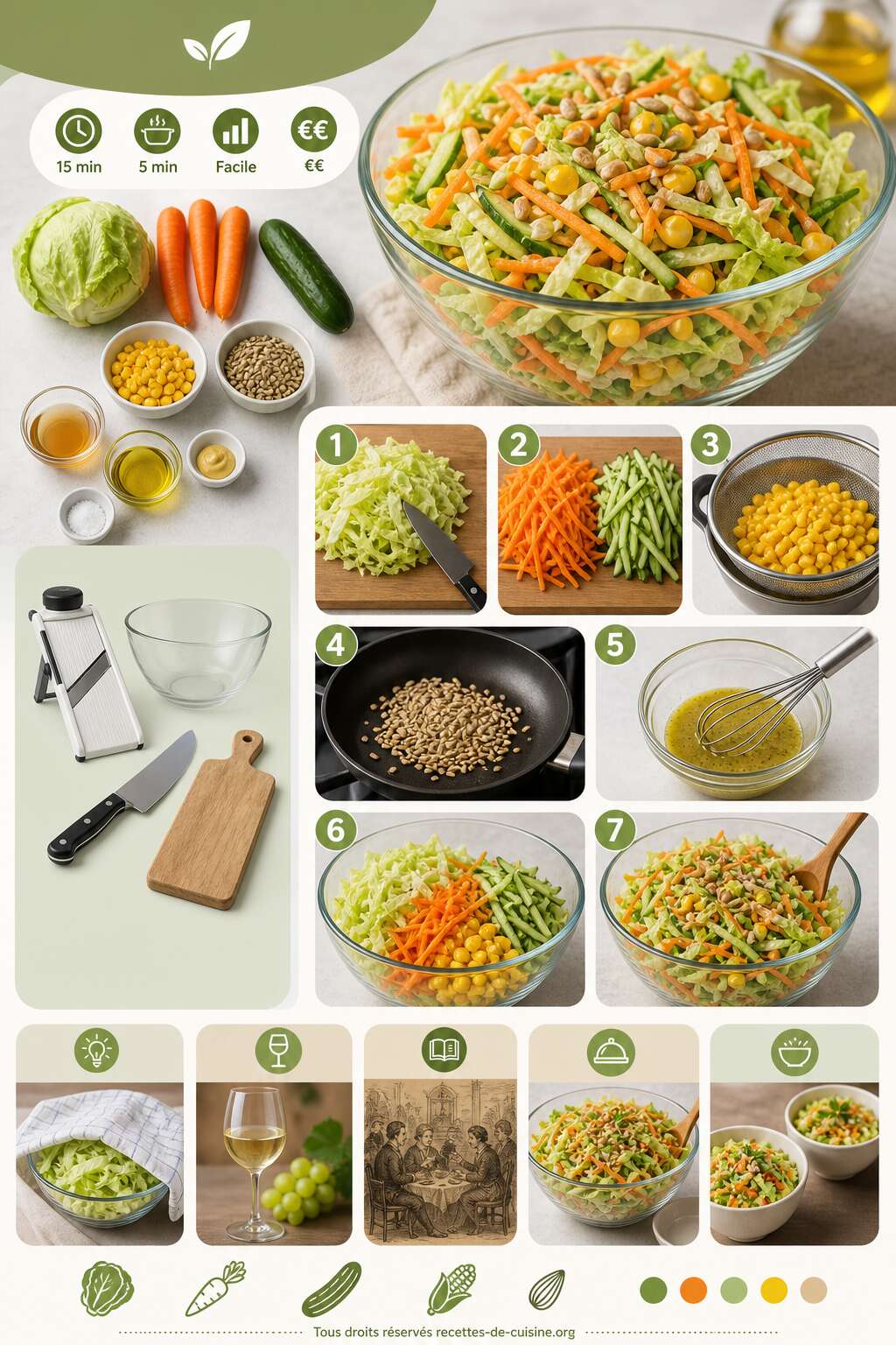 Fiche recette Recette de salade croquante facile et rapide Fiche recette Recette de salade croquante facile et rapide