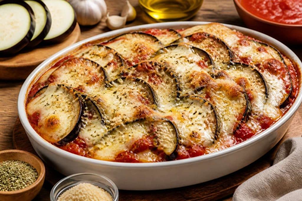 Recette facile de gratin d'aubergines fondant et gourmand