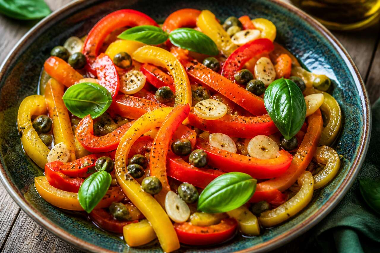 Recette facile de salade de poivrons