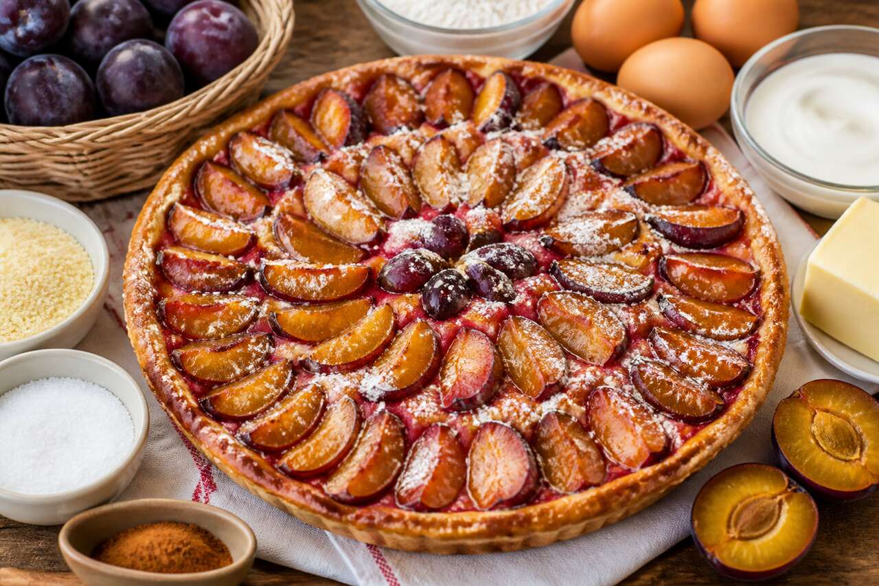 Recette de la tarte alsacienne aux quetsches