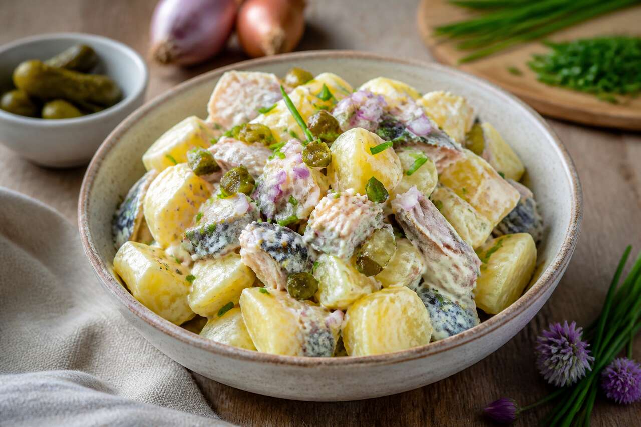 Recette de la salade de pommes de terre du Cotentin