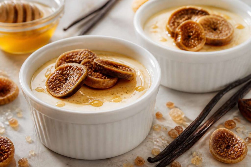 Recette de panna cotta aux figues et à la vanille