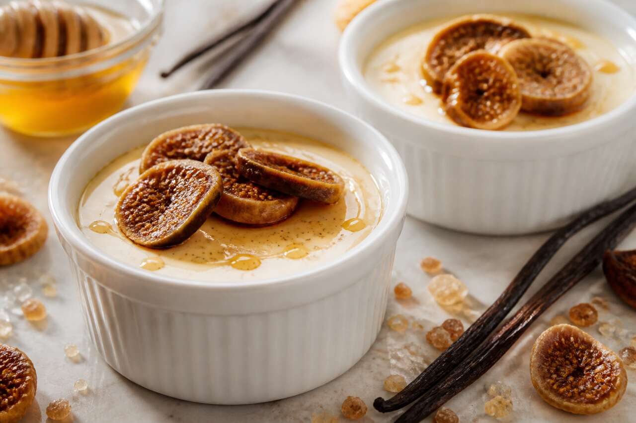 Recette de panna cotta aux figues et à la vanille