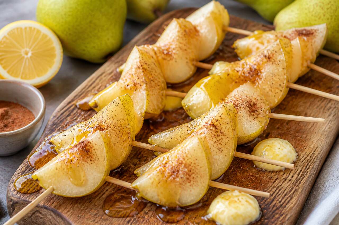Recette facile de brochettes de poires