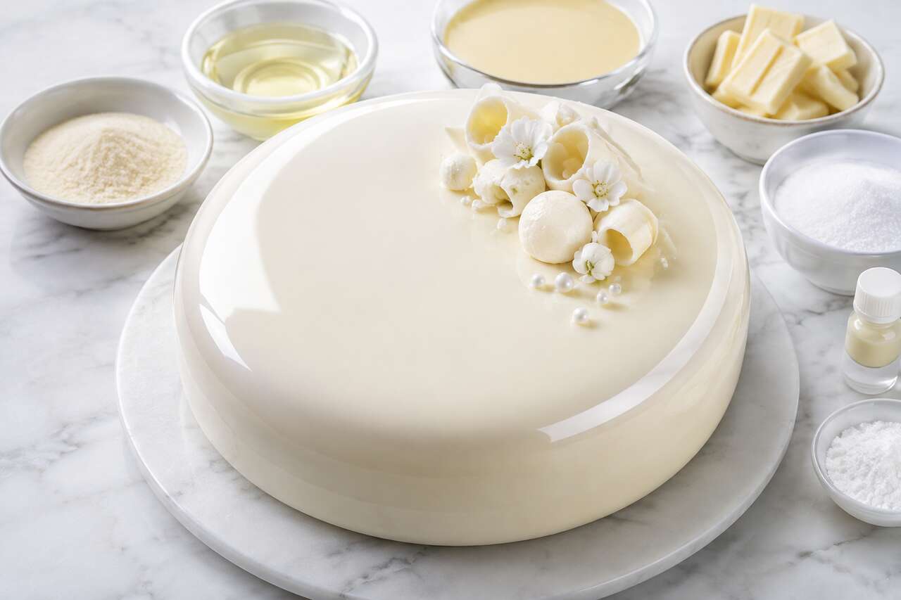 Recette de glaçage miroir blanc brillant et facile