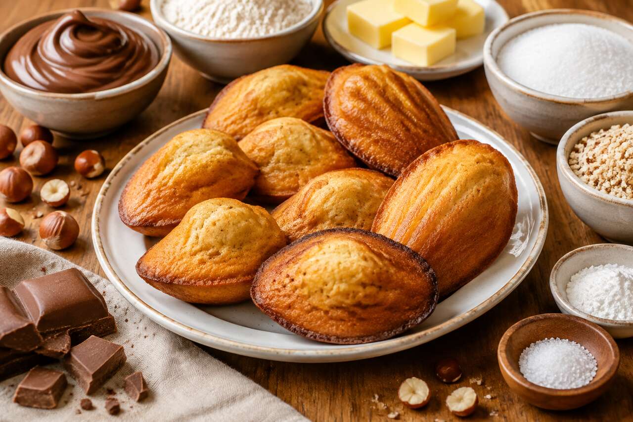 Recette de madeleines au gianduja