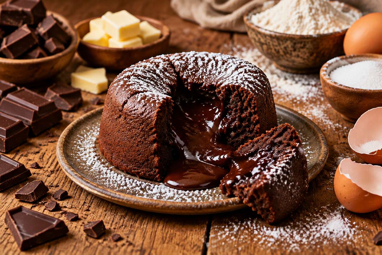 Recette du gâteau moelleux au chocolat au cœur fondant