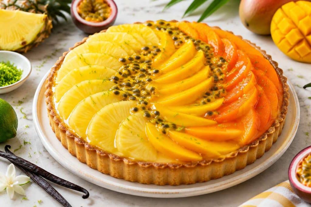 Recette facile de tarte exotique