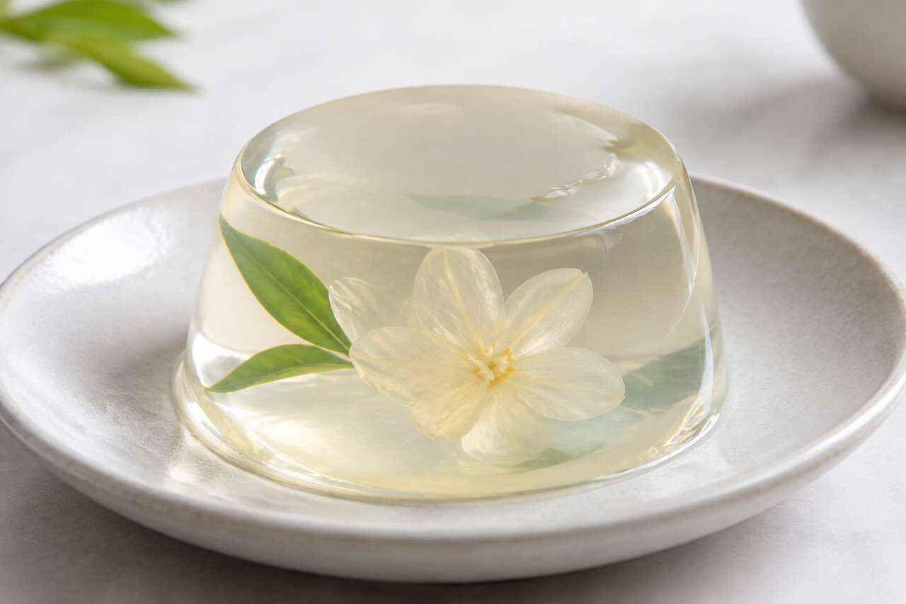 L’agar-agar: prise nette à chaud, mais une texture moins fondante L’agar-agar: prise nette à chaud, mais une texture moins fondante