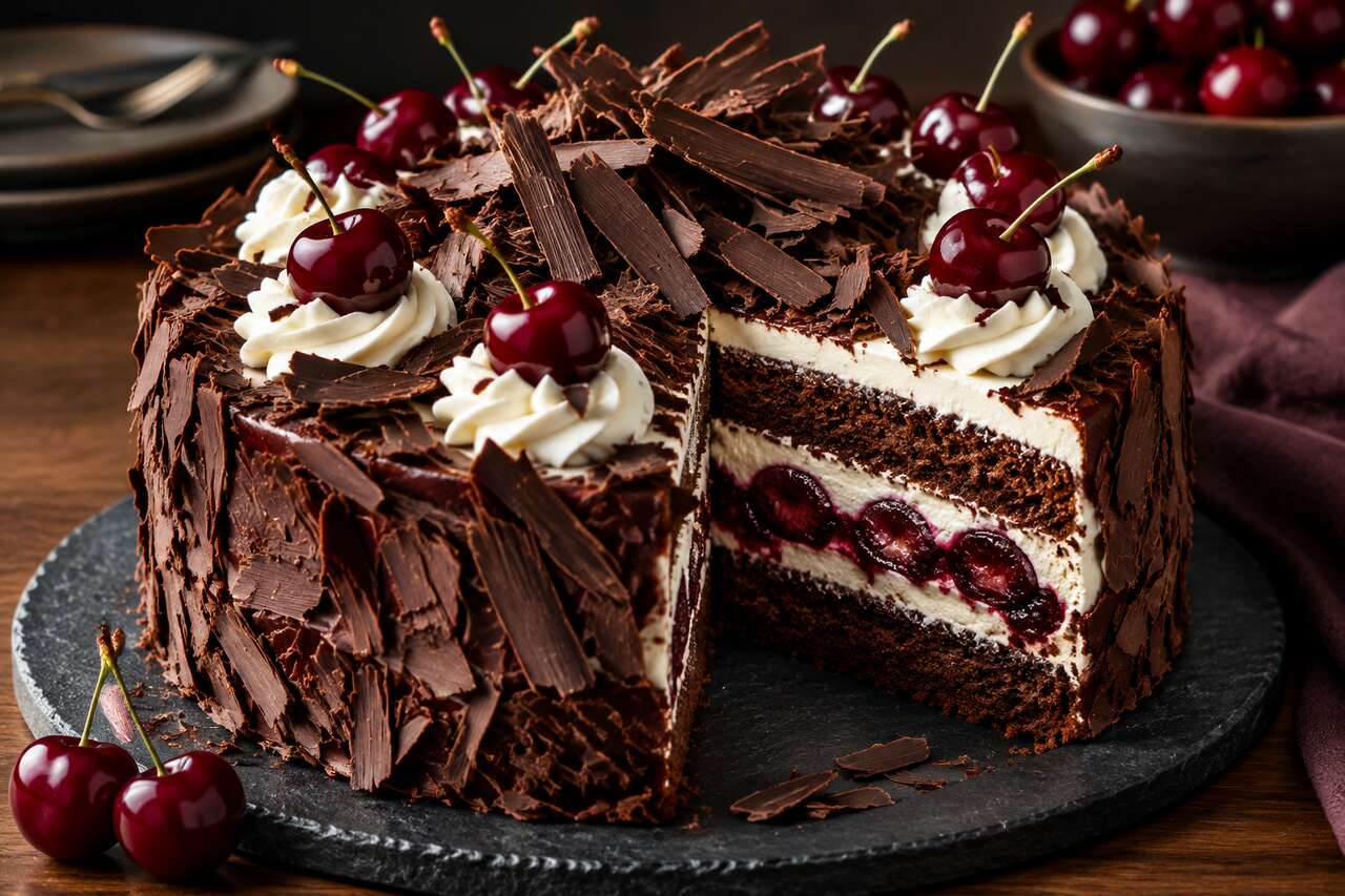 Recette d'entremets façon forêt-noire