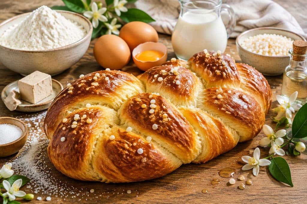 Recette de brioche à la fleur d'oranger moelleuse et parfumée
