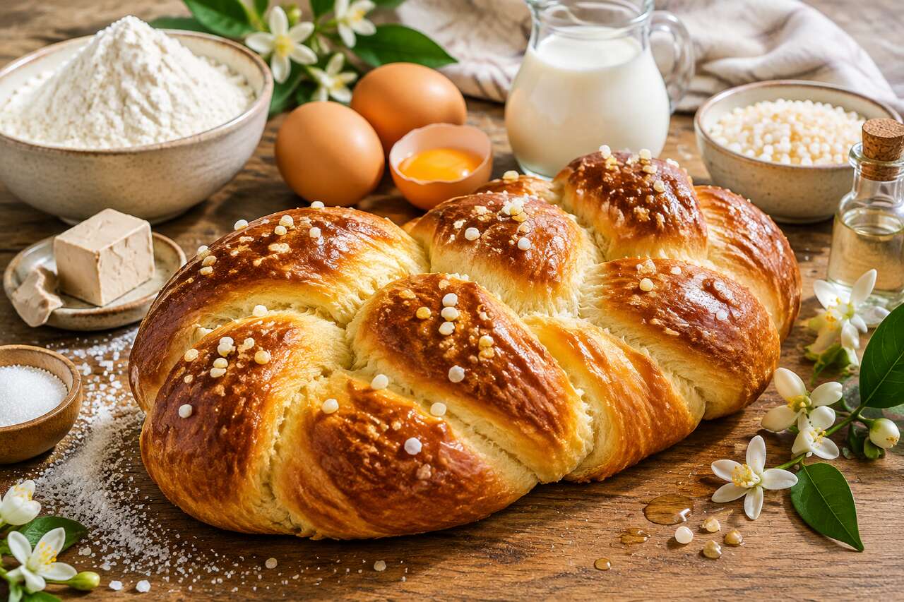 Recette de brioche à la fleur d'oranger moelleuse et parfumée