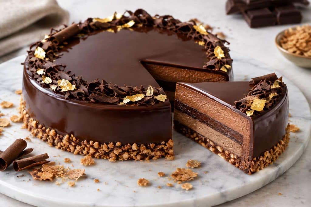 Recette d'entremets au chocolat Valrhona