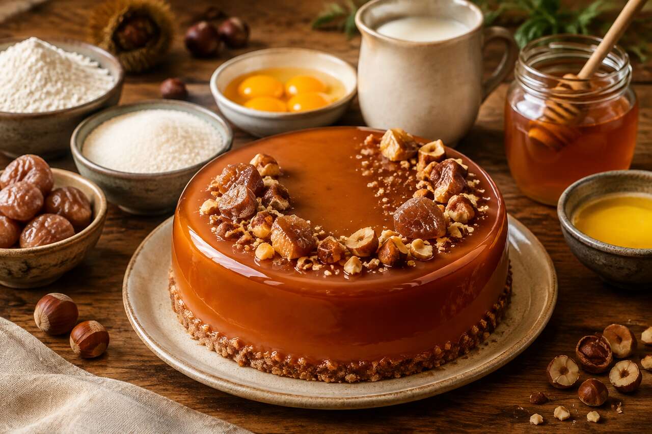 Recette d'entremets au miel de châtaignier