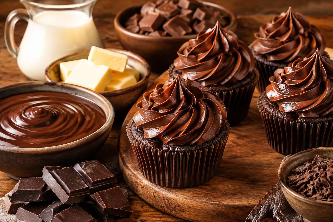 Recette de ganache et ganache montée au chocolat