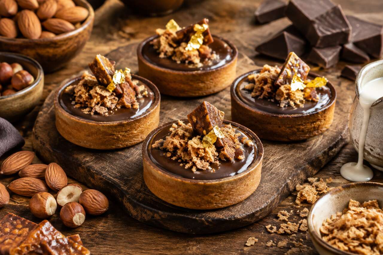 Recette de tartelettes chocolat praliné croustillant