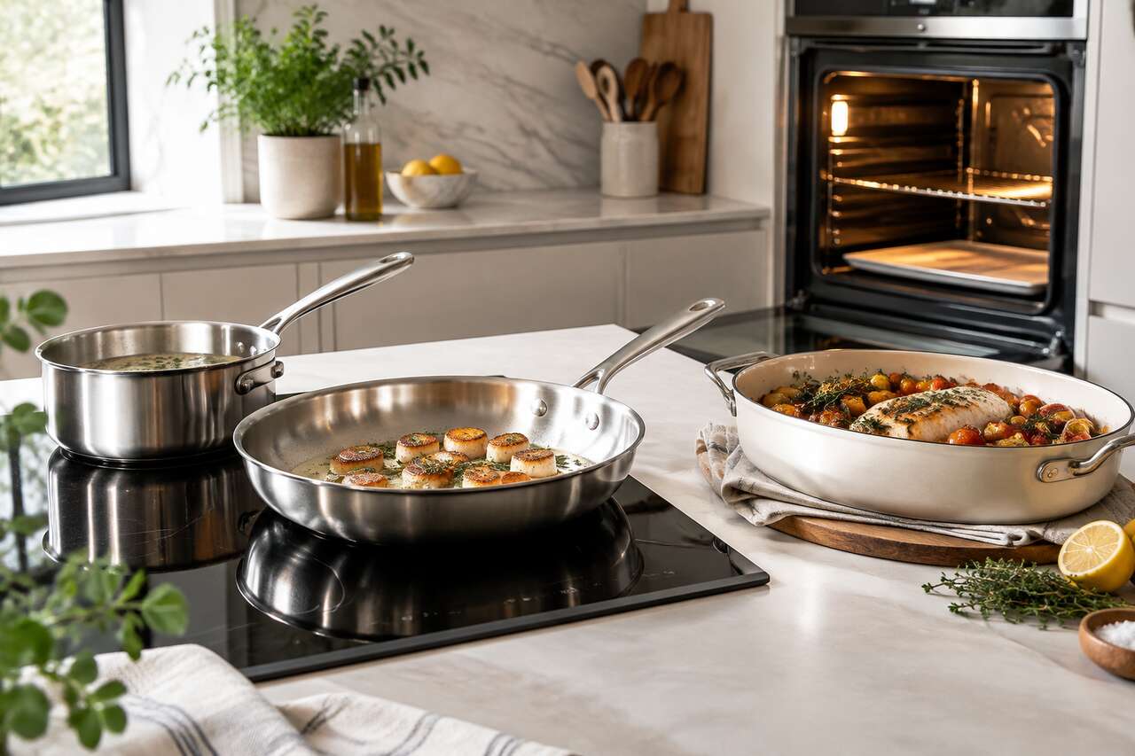 Compatibilité induction et cuisson au four : les règles à connaître Compatibilité induction et cuisson au four : les règles à connaître