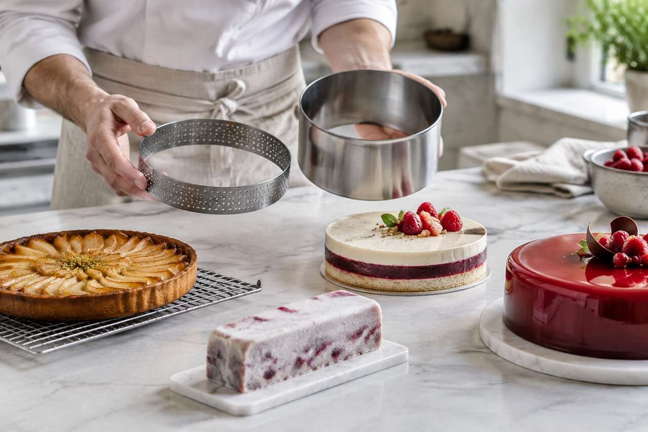 Choisir selon l&rsquo;usage : tarte cuite, entremets, insert et gla&ccedil;age