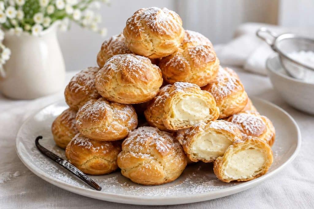 Recette de petits choux à la vanille