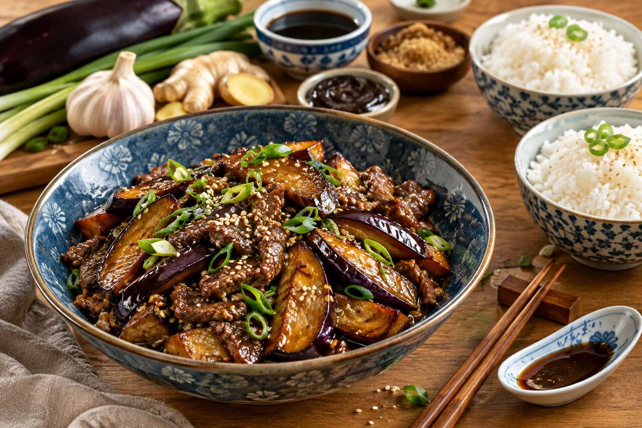 Recette de bœuf à l'aubergine facile et savoureuse