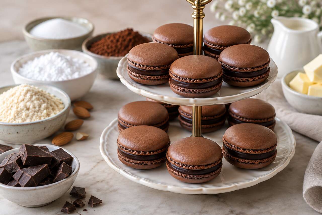 Recette de macarons au chocolat