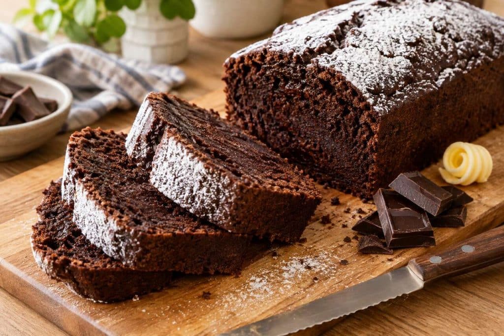 Recette du cake au chocolat moelleux et gourmand