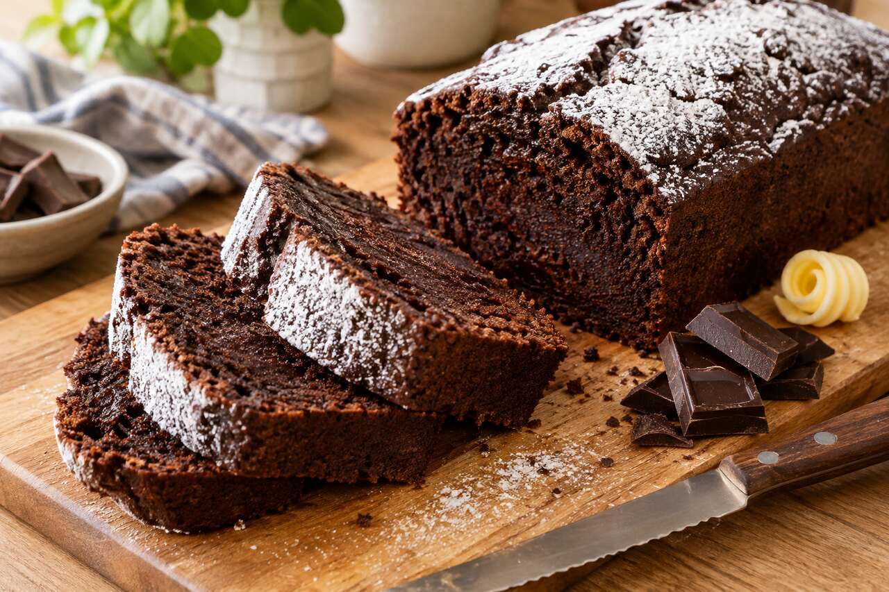 Recette du cake au chocolat moelleux et gourmand