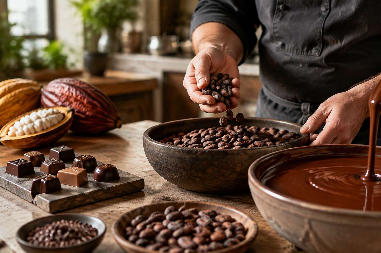 Du cacao au chocolat : la matière première au cœur de la philosophie Du cacao au chocolat : la matière première au cœur de la philosophie