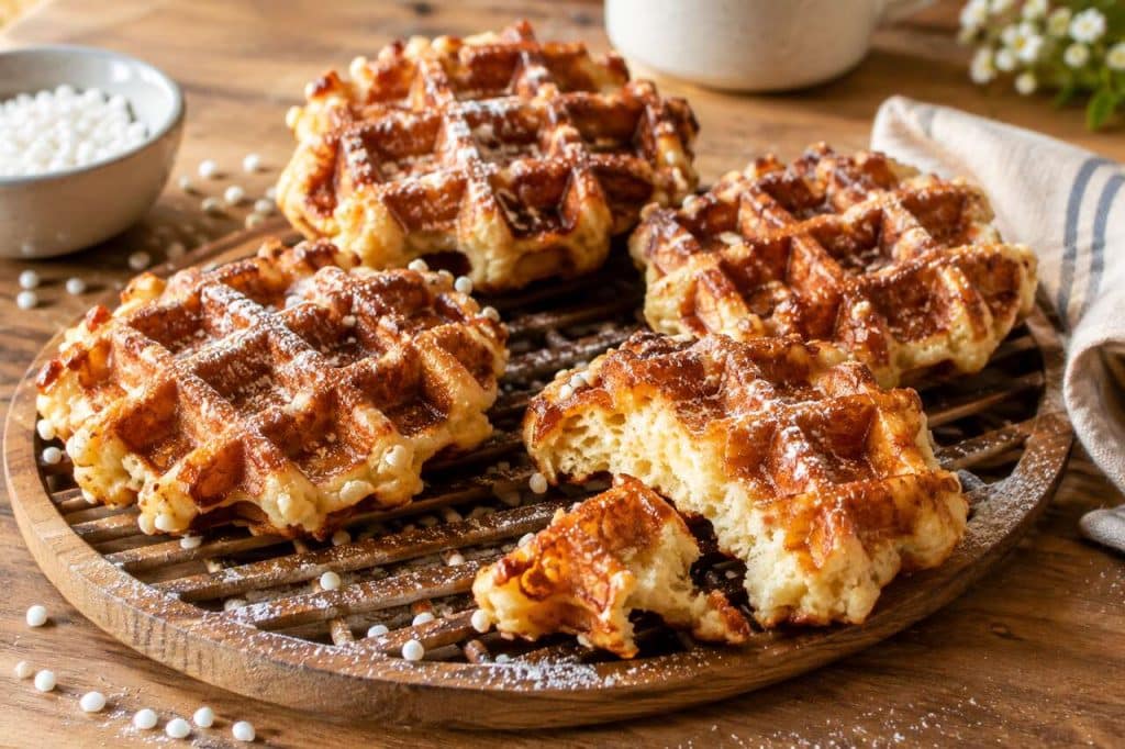 Recette de la gaufre liégeoise moelleuse et croustillante