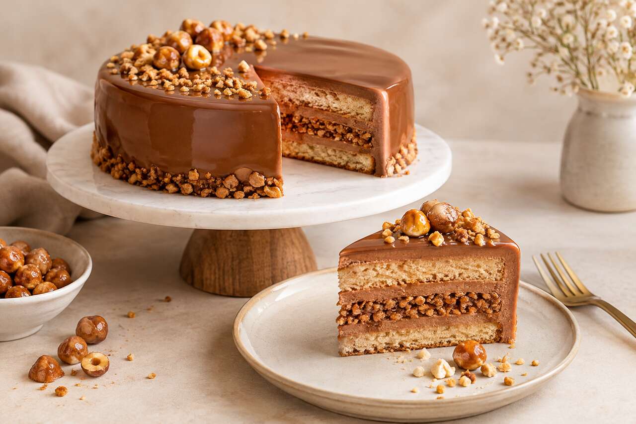 Recette d'entremets praliné fondant et gourmand